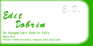 edit dobrin business card